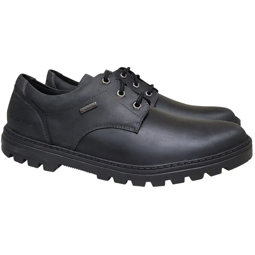 Rockport Men Weather or Not Plain Toe Derby Oxford Size US 11.5M Black Leather